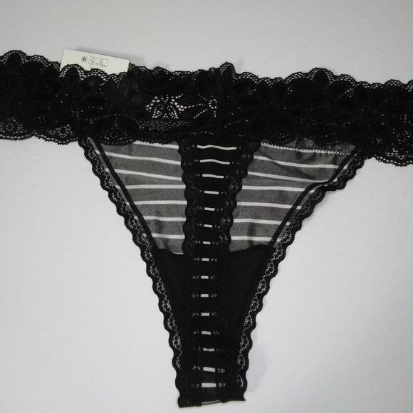 NEW Set of 3 No Boundaries Microfiber Lace Thongs XXXL 3XL Leopard Print Floral - Picture 7 of 12